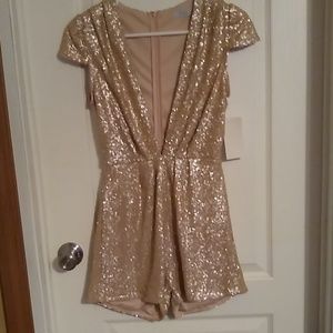 TOBI sequined romper